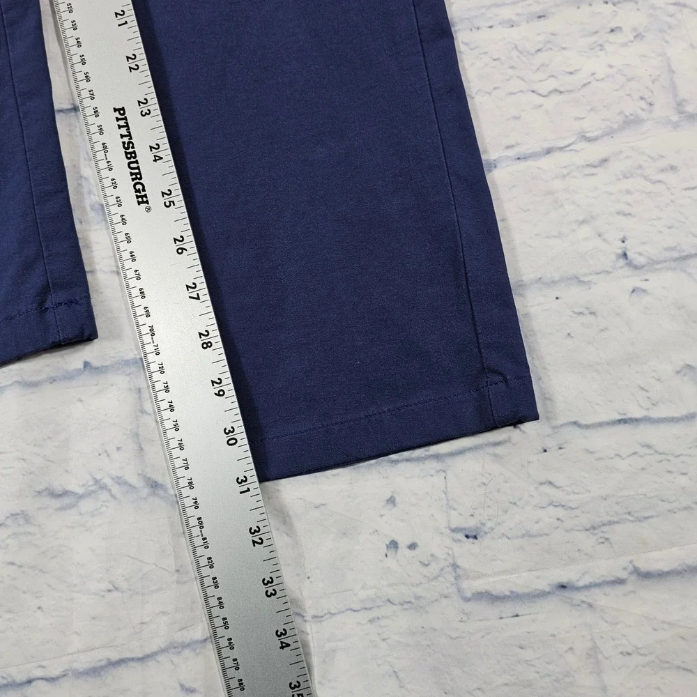 Vineyard Vines Performance Pants Men 30x32 Navy Blue Stretch Chino Golf Trousers